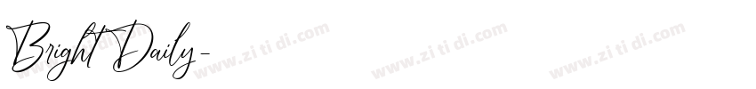 Bright Daily字体转换